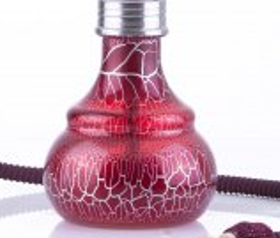 Shisha Berlin 50cm Aladin Edelstahl Shisha - red -Shisha Set von Aladin mit Gewinde