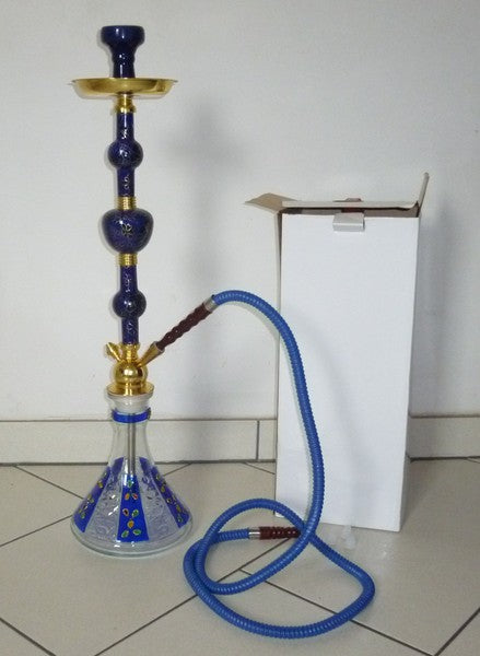 <P>Shisha Cloisonne - Shisha mit emailiertem Zierelement und massiver Basis 
in 66 cm Höhe.</P>
<P>- standfeste Shisha Bowl<BR>- die Shisha ist absolut dicht<BR>- Shisha ist 
aus hochwertigem massivem Material<BR>- geschraubte Shisha Schlauch 
Anschlüße<BR>- exlusive Cloisonne Shisha Rauchsäule </P>
<P> Wie jede Shisha dieser Gruppe ist auch diese Shisha Wasserpfeife  
mehrfach zerlegbar.</P>