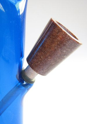 Steinkopf für Bongs - Durchmesser 3,2 cm, Höhe 3,8cm rundlich - 
kegelig XL Brennraum