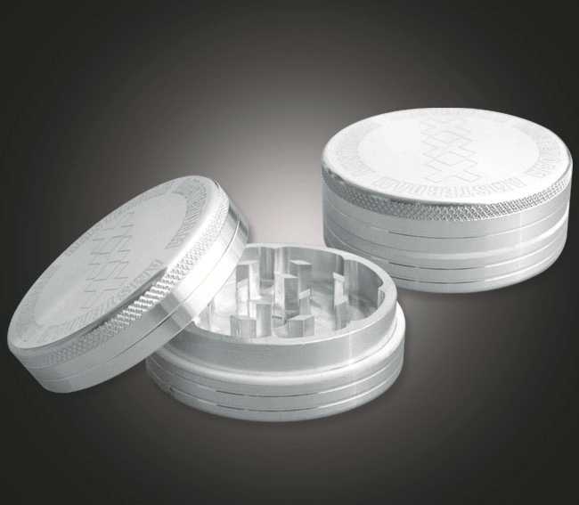 2-teiliger magnetischer XL Grinder mit Grob - und Pollensieb