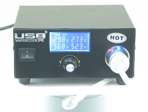 Vaporizer Hyper Digital - mit Lüfter - Glaskammer - Silikonschlauch und Glasmundstück.