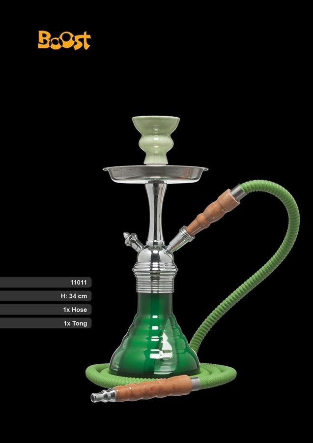 Kaufen sie eine Boost Shisha in Premium Qualität. Die Boost Shisha - Green Widow 340 hat ein Gewinde am Glas. Höhe ca. 34 cm. Neu im Shop zu kaufen.