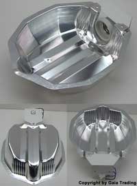 Megalux Profi Reflektor für Natriumdampf + MH Lampen Leuchtmittel, sehr stabil, optimale Lichtverteilung, incl. Fassung E40, kompl montiert. Schutzfolie abziehen !