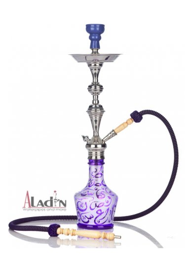 Shisha Arabica von  -purple-, mit Komplettset - mit Ventil - Shisha Arabica aus Edelstahl incl. Kopf , Zange, Schlauch.