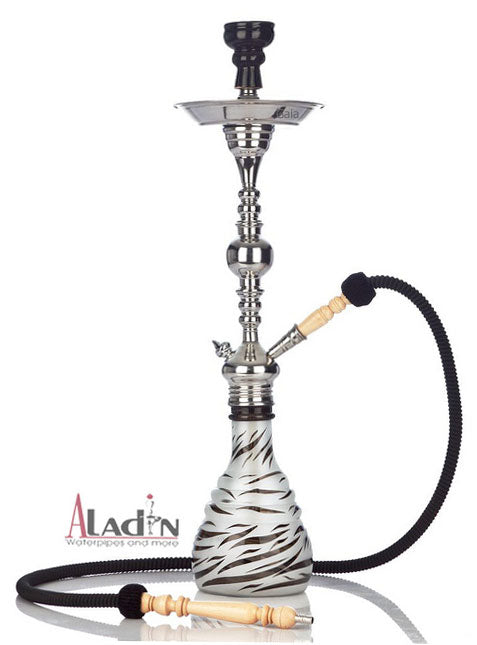 Shisha Zebra Evolution schwarz - Wasserpfeife Edelstahl 70 cm Shisha aus Edelstahl,  die 
Zebra Shisha ist mit Ventil und komplett Start Set.