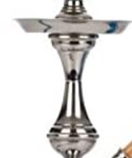 Shisha Koufy Edelstahl 43cm 1 Schlauch Screw it verschraubbar schwarz