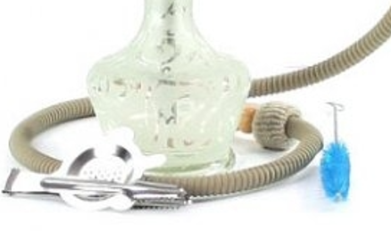 Shisha Arabica Aladin 51cm white - Shisha Set von Aladin mit Gewinde