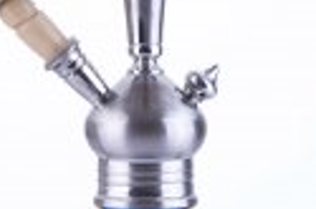 Shisha Bogota - 48cm  Aladin Edelstahl mit Gewinde - blue türkis Shisha Set