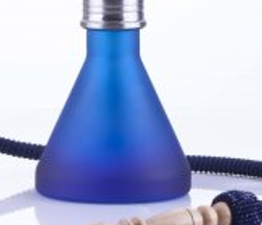 Shisha Bogota - 48cm  Aladin Edelstahl mit Gewinde - blue türkis Shisha Set