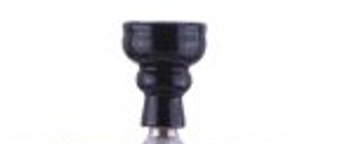Shisha Aladin Pharaonic 68cm Edelstahl schwarz - Aladin Edelstahl Shisha mit Gewinde