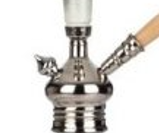 NOMAD XL Edelstahl Shisha  72cm - XL Screw it - weiß - Shisha Set mit Gewinde