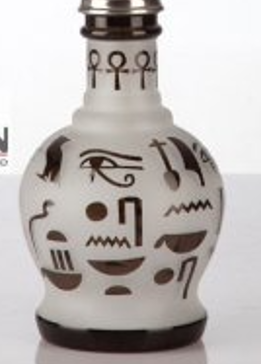 Shisha Aladin Pharaonic 68cm Edelstahl schwarz - Aladin Edelstahl Shisha mit Gewinde