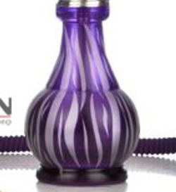 Shisha Aladin Zebra S -  45cm - Set von Aladin mit Gewinde purple
