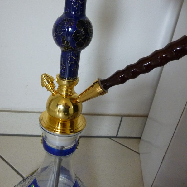 Shisha Cloisonne gold/ocean mit Emaile