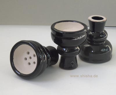 XL Shisha Tabakkopf Keramik in blau 