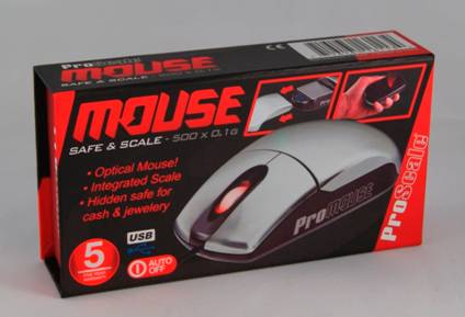 Maus Waage - Mouse + Scale + Stash 3 in 1 - Feinwaage + PC Maus