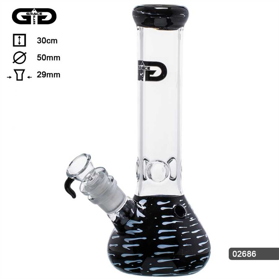 Grace Glas - Black ED. 7MM Bong - 29,2 mm - 6Arm - Black - Neu im Shop zu kaufen.