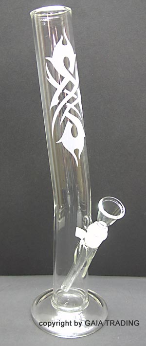 42cm Tribal Arts Bong Schliff: 18,8 mm Höhe: 42 cm Durchmesser: 50 
mm