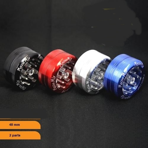 Magno Grinder - Grinder mit Push Up Technik und Clear View Deckel - 2-teilig, 5cm Durchmesser - der Magno Grinder schafft mit seinen scharfen Klingen jedes Material klein