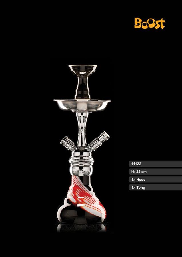 Boost Shisha -&nbsp;Red Vipe 360 - Höhe: ca 36 cm Bestellen sie eine Shisha in Premium Qualität. Die Boost Shisha - Red Vipe hat ein Gewinde am Shisha Glas. Neu im Shop zu bestellen.