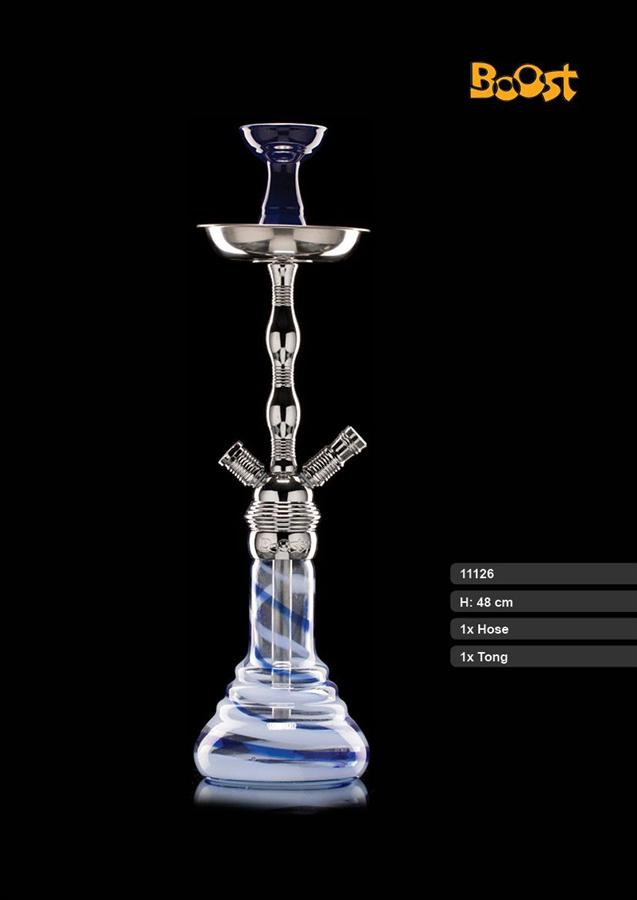 Bestellen sie die Boost Shisha - BLUE MILK - 480 in Premium Qualität. Die Boost Shisha hat ein Gewinde am Glas. Höhe ca. 48 cm. Neu im Shop zu bestellen