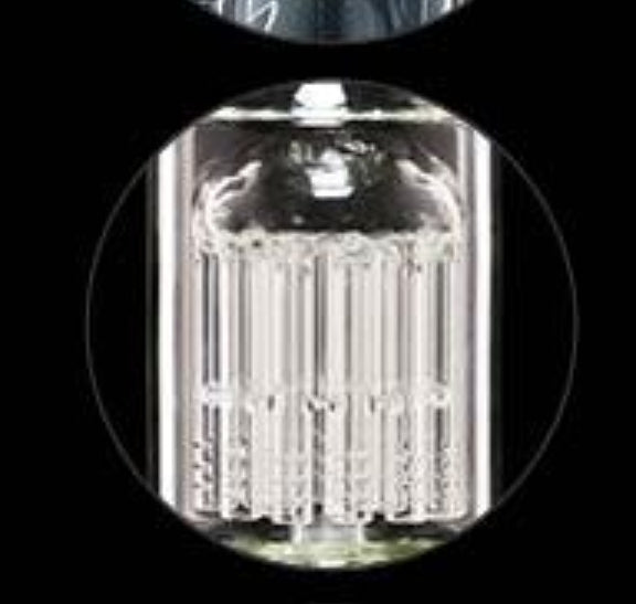Boost Cane Perc Glass Bong 51cm 5mm Tabakpfeife Wasserpfeife aus Laborglas 5mm
