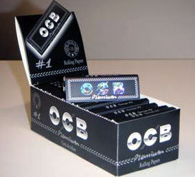 OCB No.1 schwarz black Zigarettenpapier - Normal Size Premium in schwarzer Packung